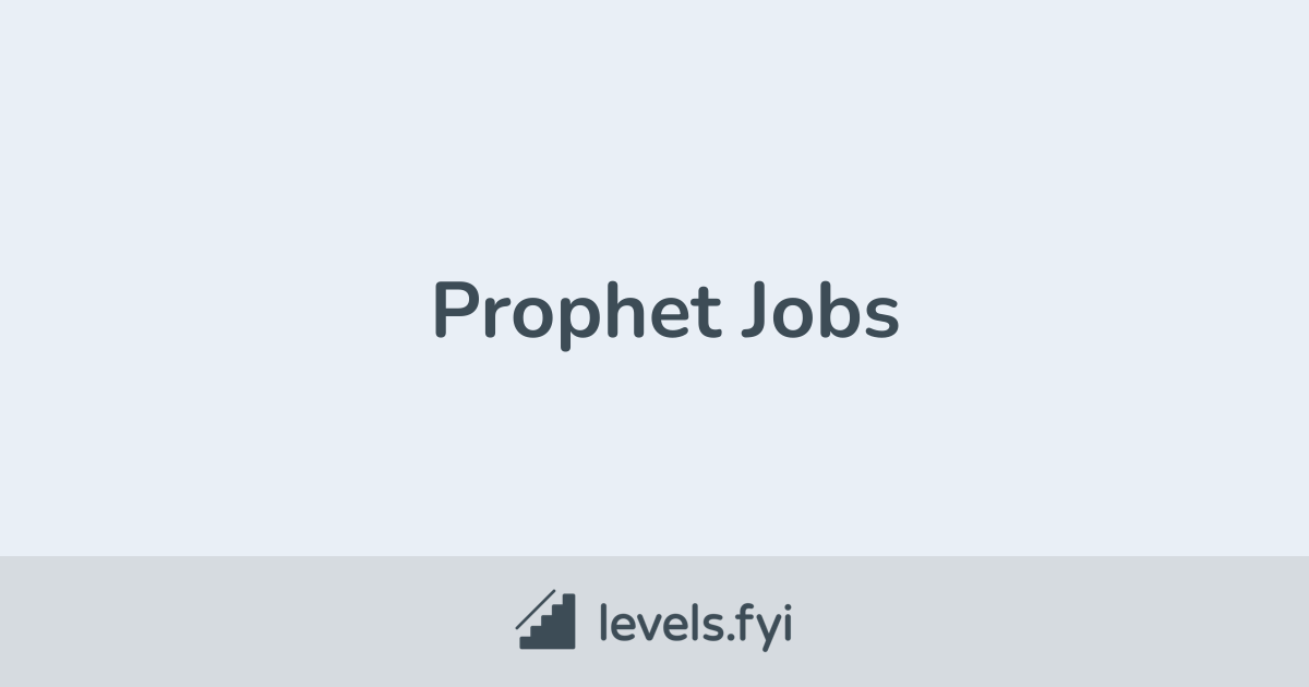 Prophet Jobs Levels.fyi