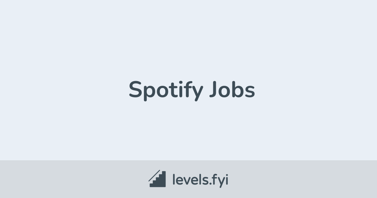 Spotify Jobs Levels.fyi