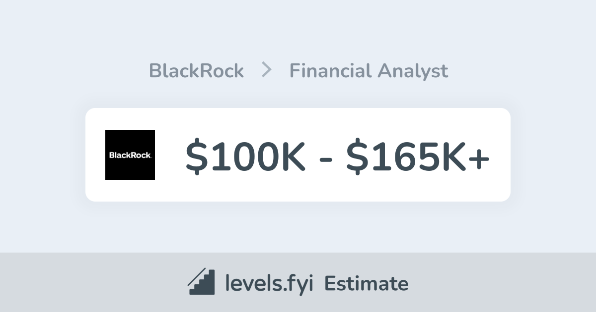 BlackRock Financial Analyst Salary | $100K-$165K+ | Levels.fyi