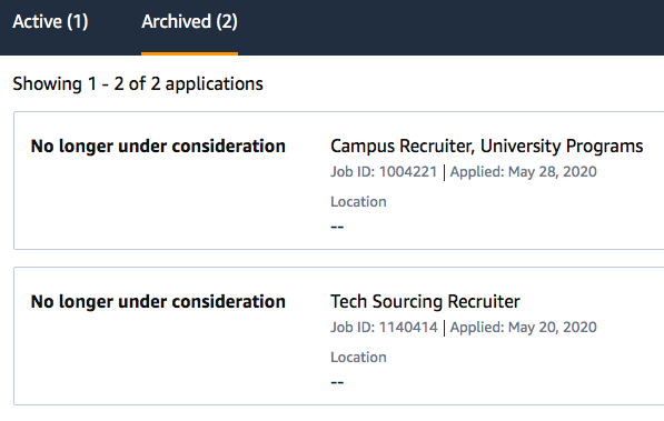 Amazon S Application Process